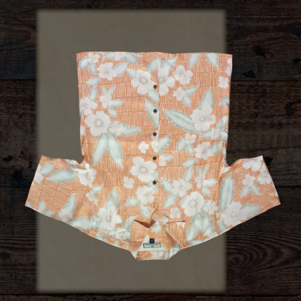 Floral Silk Tommy Bahama Short Sleeved Shirt